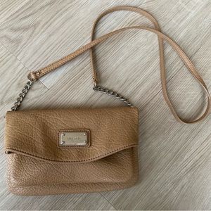 ❤️ Nine West Convertible Crossbody Chain Purse, Wallet, Clutch - Camel
